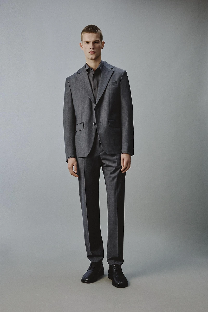 VESTE REGULAR FIT DE COSTUME À RAYURES