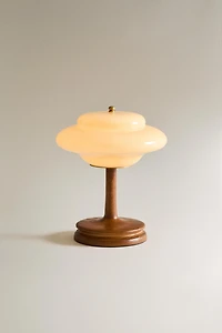 CORDLESS GLASS TABLE LAMP