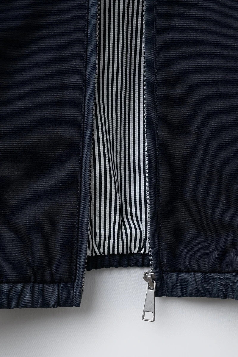 COLOR BLOCK TWILL JACKET