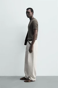 BASIC RIBBED T-SHIRT
