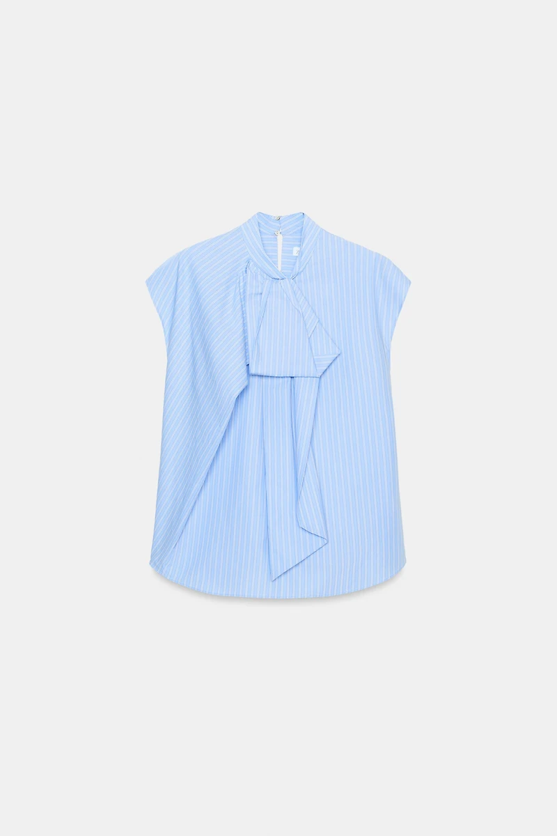ZW COLLECTION STRIPED SHIRT WITH TIES