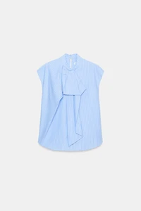 ZW COLLECTION STRIPED SHIRT WITH TIES
