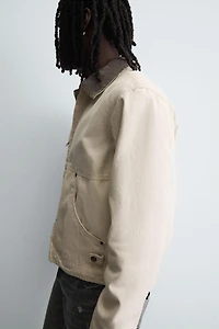 CONTRAST COLLAR JACKET