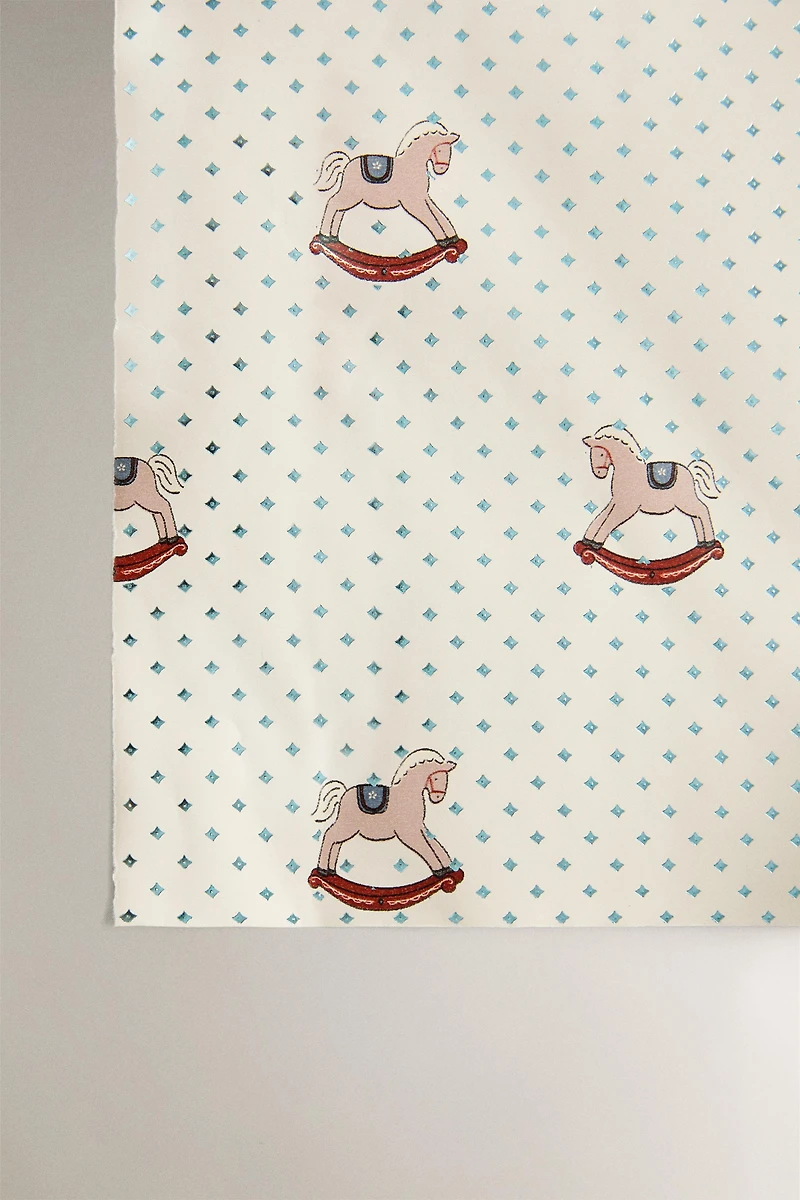 CHRISTMAS WRAPPING PAPER SEAHORSE CHRISTMAS