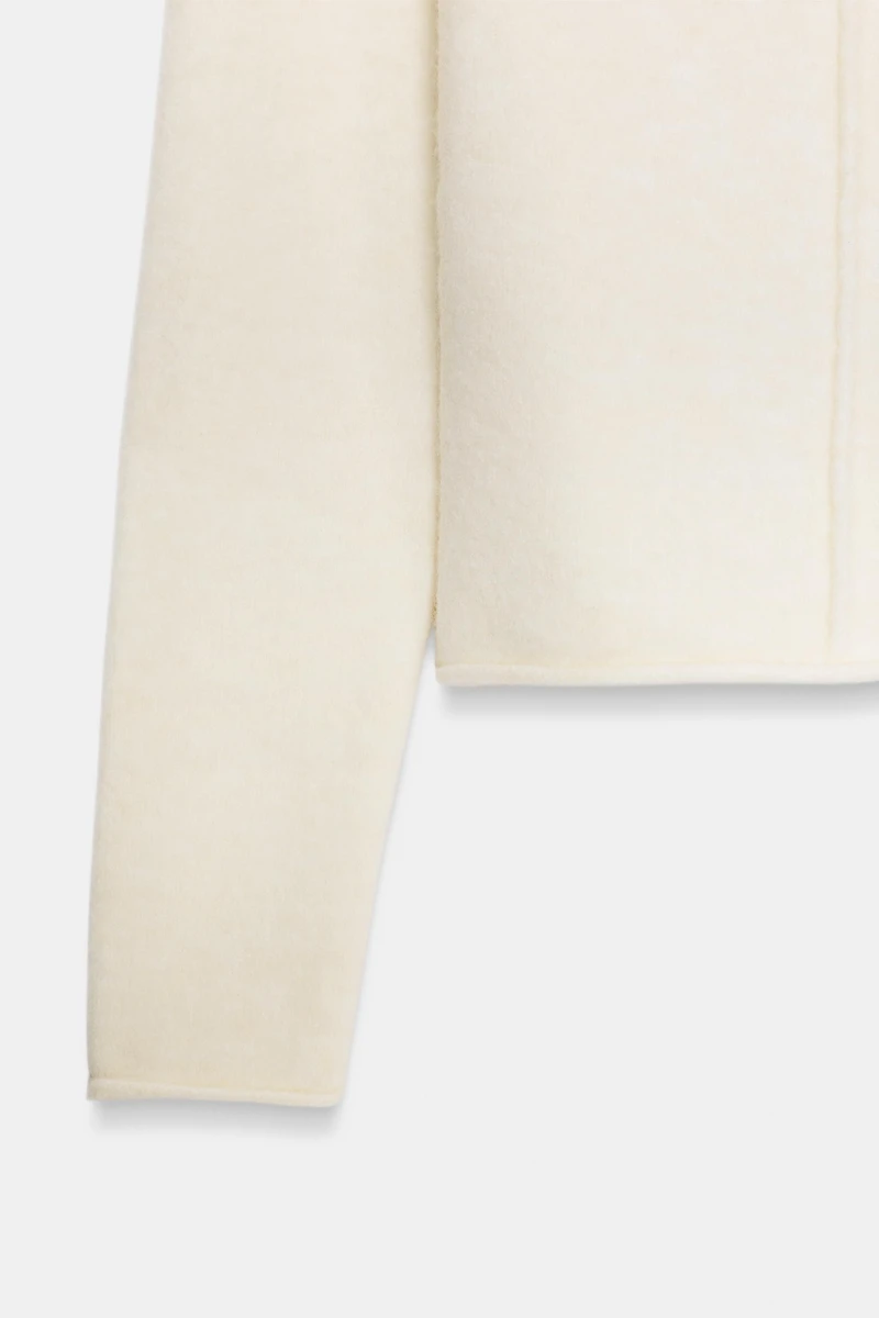 SOFT KNIT SWEATER WITH SEAM DETAIL