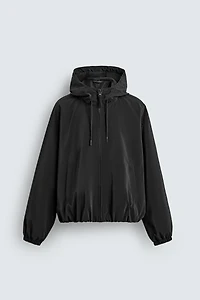 LIGHTWEIGHT HOODED TECHNICAL JACKET