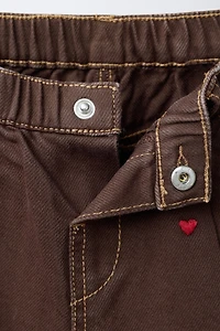 HEART TWILL BALLOON PANTS