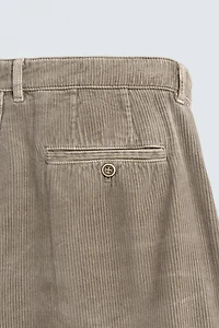 WIDE FIT CORDUROY SHORTS