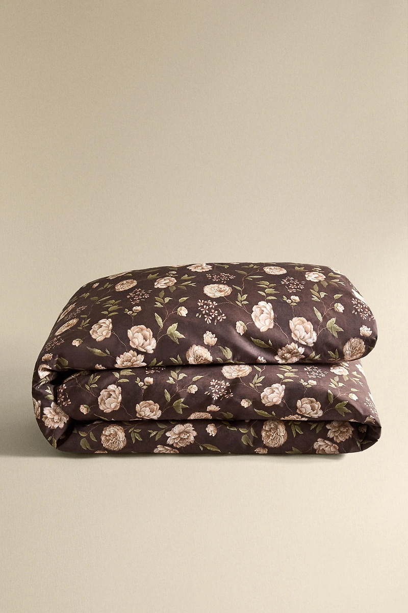FLORAL PRINT DUVET COVER