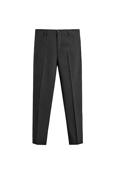 PLAID TEXTURED SUIT PANTS