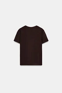 METALLIC PRINT T-SHIRT