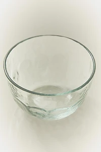 HAMMERED GLASS BOWL