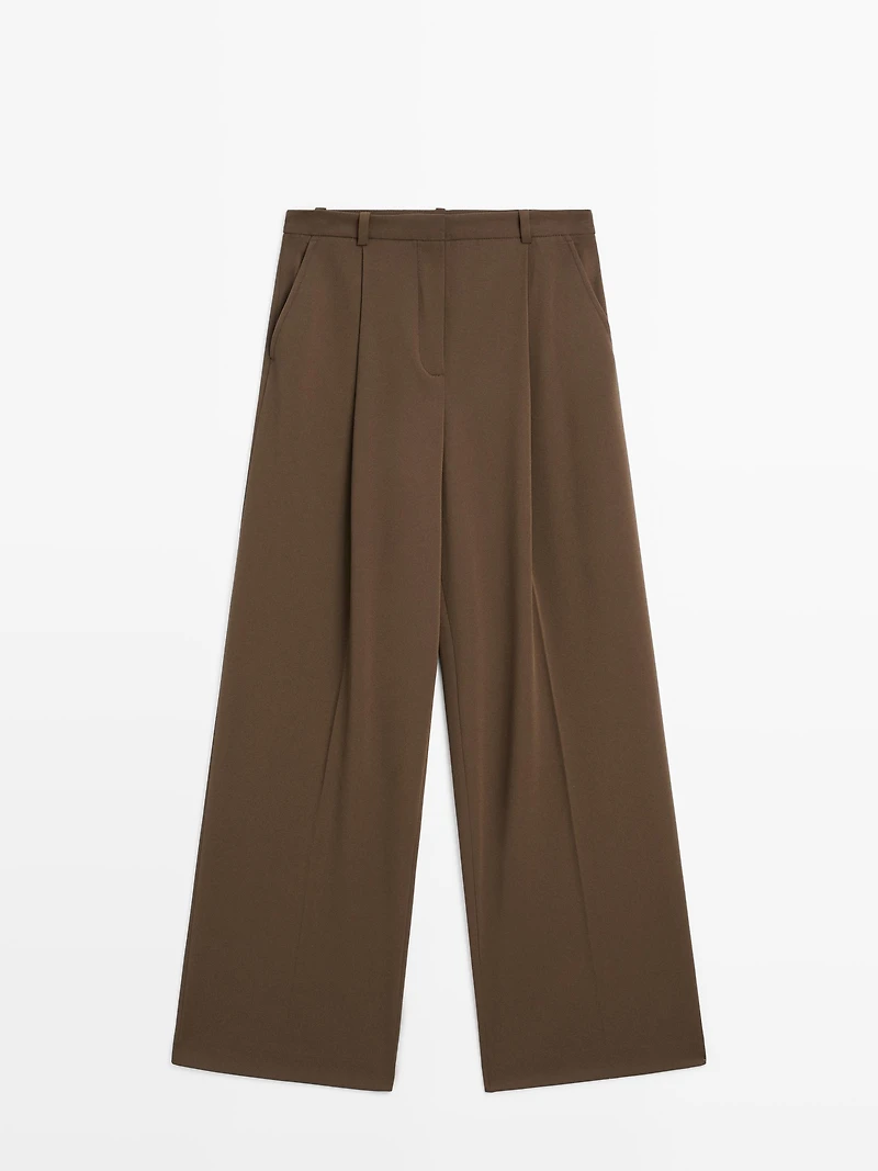 Pantalon à pinces large