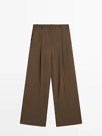 Pantalon à pinces large