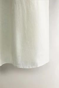 LONG STRAPPY LINEN DRESS