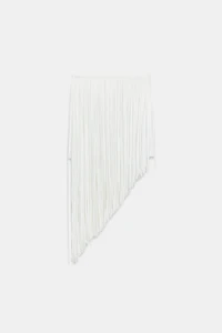 ZW COLLECTION ASYMMETRIC FRINGE SKIRT