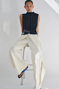 LEATHER TOE LOOP SANDALS