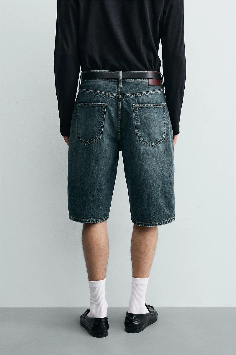 LOOSE FIT DENIM SHORTS