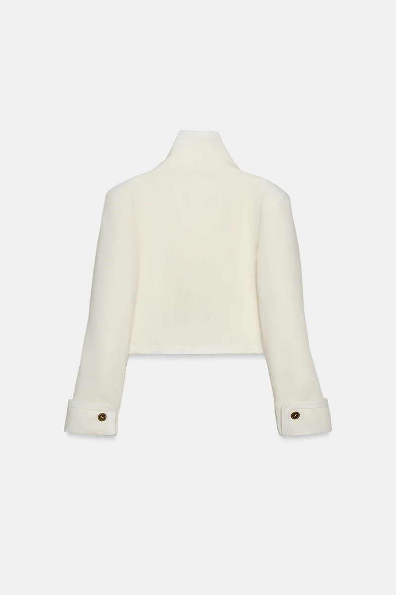 ZW COLLECTION LIMITED EDITION CONTRASTING CROPPED JACKET