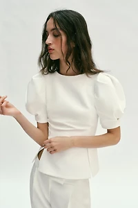 BALLOON SLEEVE TOP
