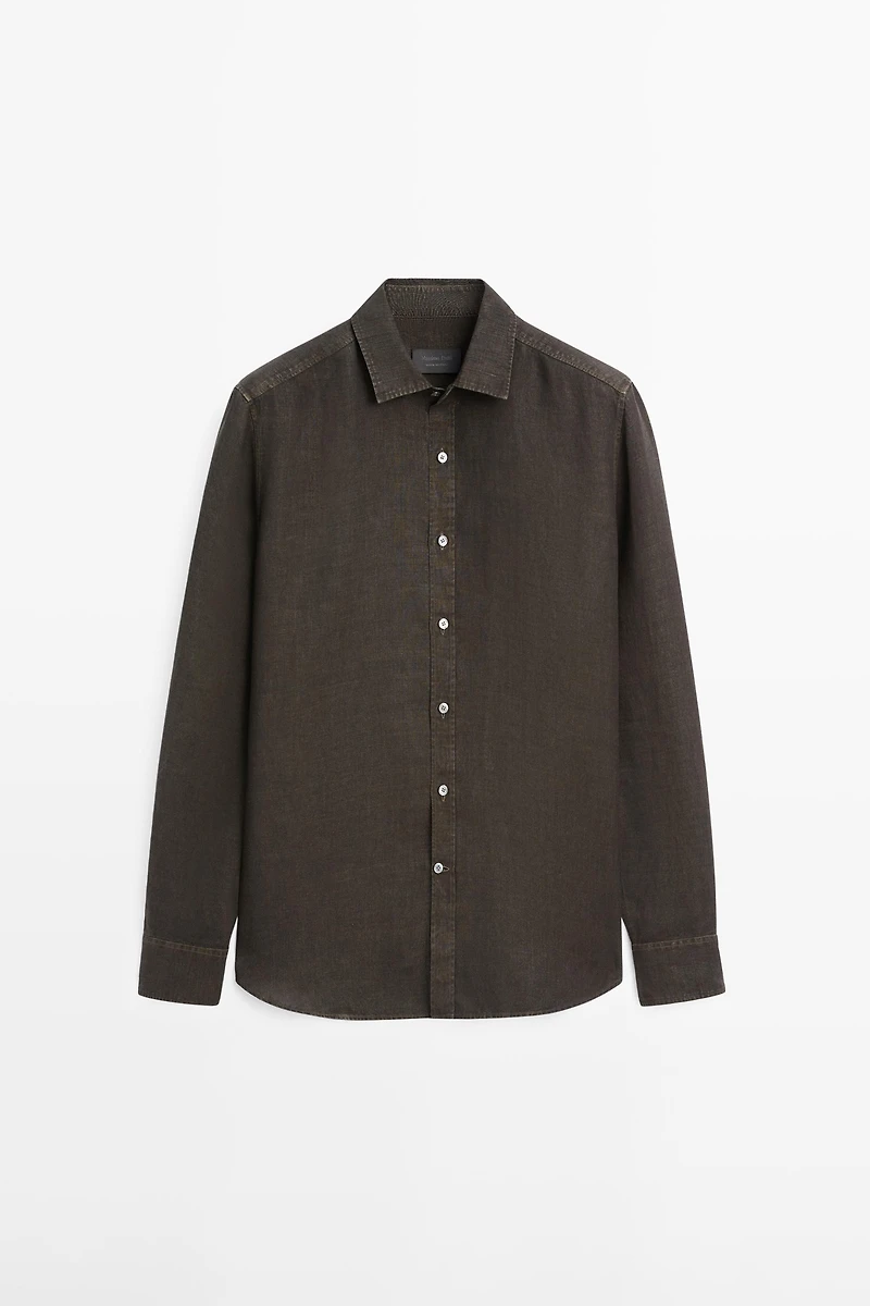 100% linen regular fit shirt