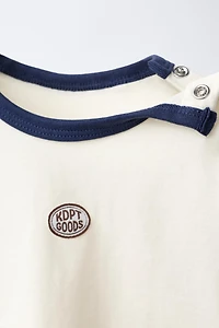 CONTRAST TRIM T-SHIRT