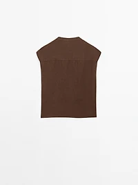 Waistcoat with buttoned chest detail