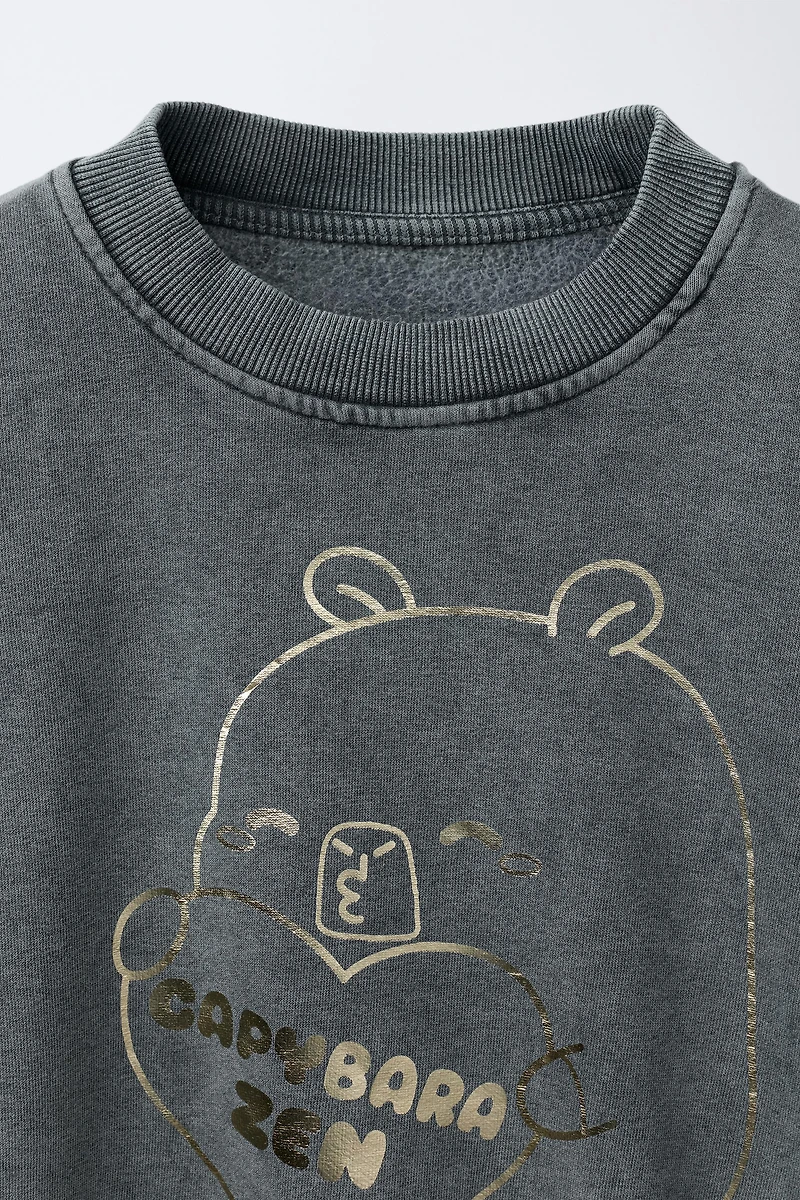 GLITTER CAPYBARA CAPYFUN © SWEATSHIRT