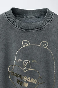 GLITTER CAPYBARA CAPYFUN © SWEATSHIRT