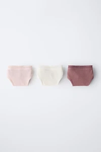 AGES 8-14 / THREE-PACK OF SEAMLESS UNDERWEAR