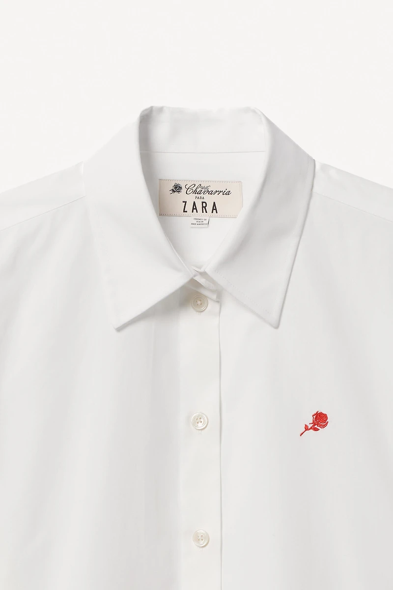 EMBROIDERED POPLIN SHIRT WILLY CHAVARRIA X ZARA