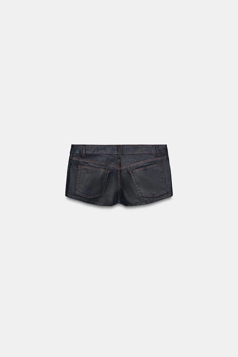 SHORTS MINI DENIM TRF TAILLE BASSE