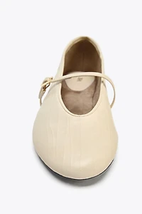 BALLERINES EN CUIR