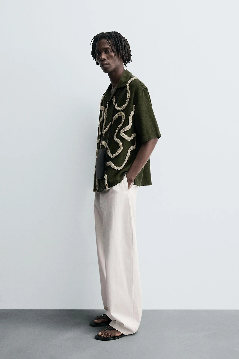 CHEMISE BRODERIES EN RELIEF