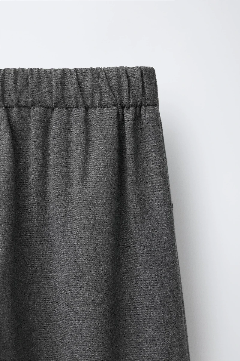PLEATED SUIT PANTS