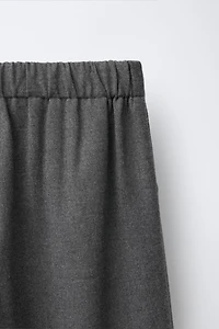 PLEATED SUIT PANTS