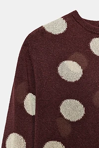 POLKA DOT KNIT TOP
