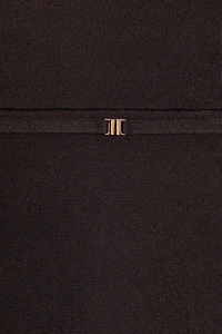 KNIT PEPLUM TOP WITH BELT