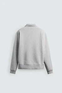 BASIC QUARTER-ZIP SWEATSHIRT