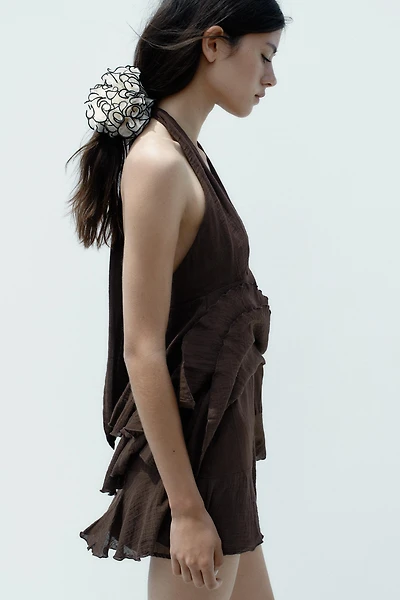 CONTRAST GAUZE MAXI SCRUNCHIE