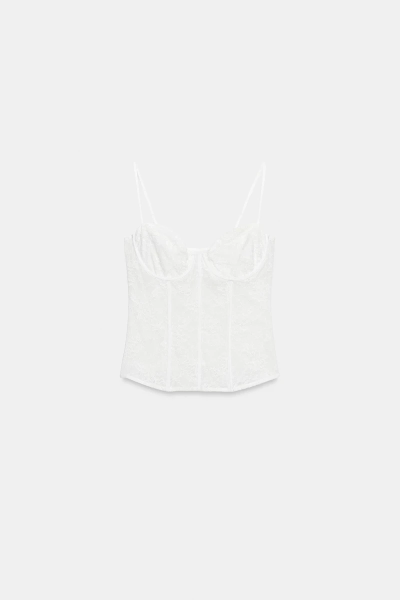 TOP STYLE CORSET EN DENTELLE