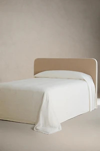 COUVRE-LIT LIN BRODERIE