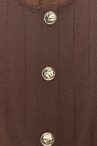 TWILL BUTTON VEST TOP