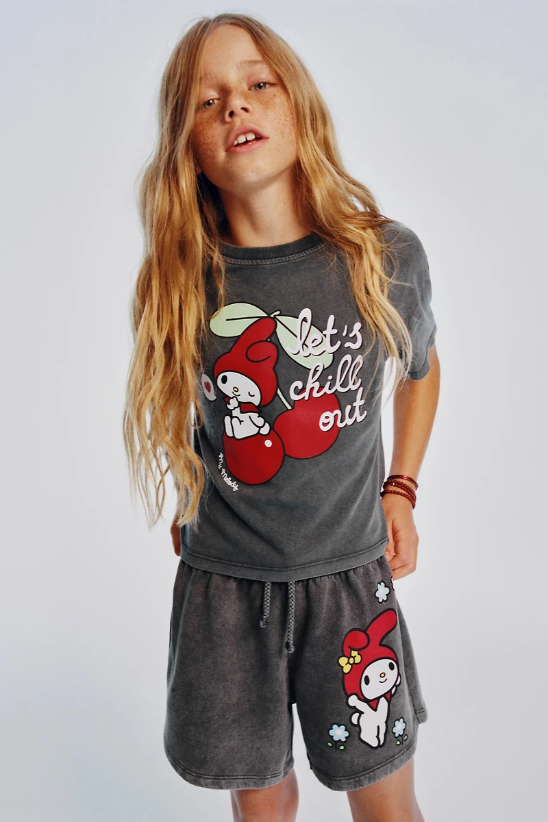 MY MELODY © SANRIO WASHED EFFECT T-SHIRT