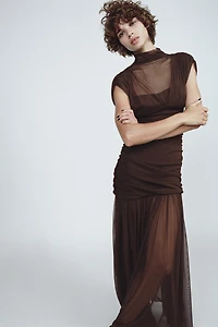 COMBINATION TULLE DRESS