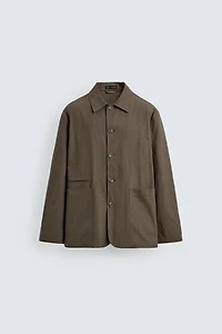 RELAXED FIT COTTON OVERSHIRT