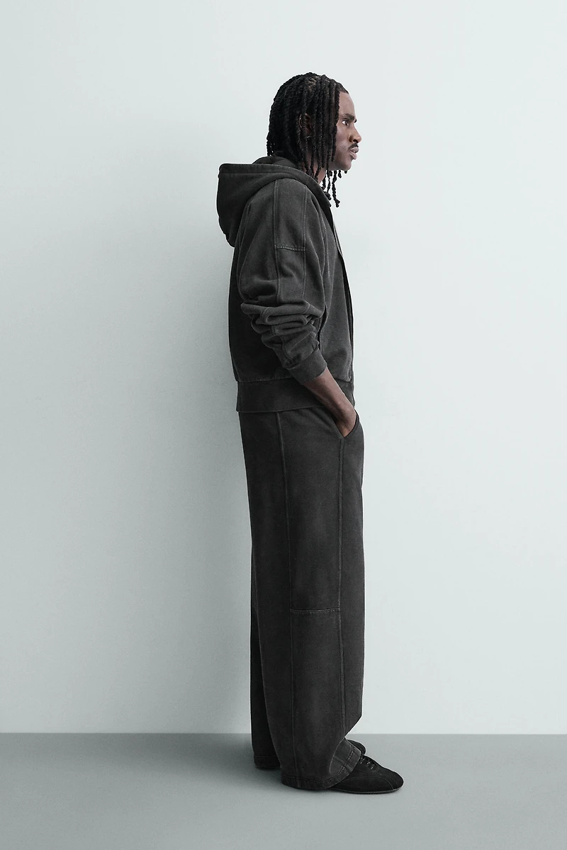 SWEAT CROPPED FIT À CAPUCHE