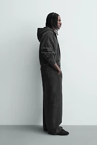 SWEAT CROPPED FIT À CAPUCHE