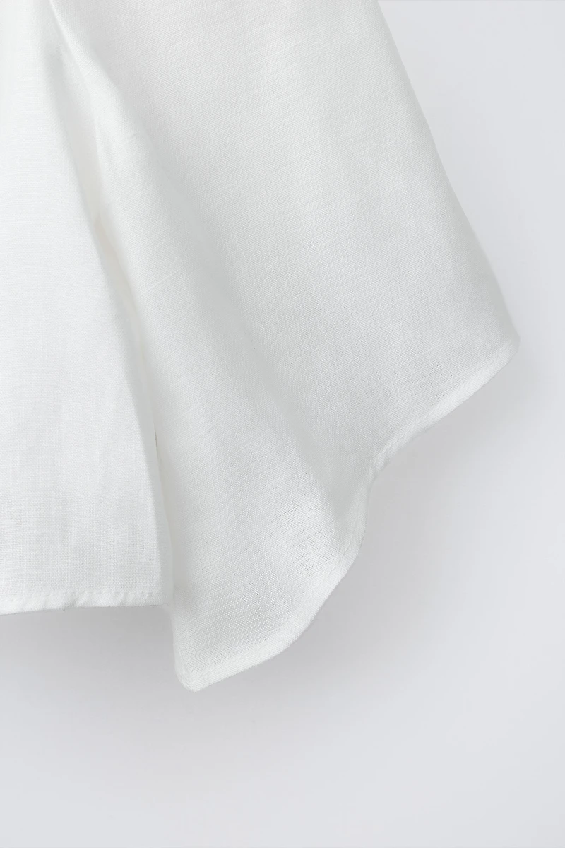 LINEN JEWEL HEART TOP