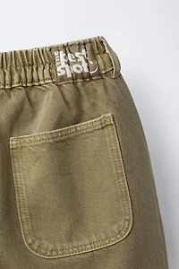 TWILL BAGGY PANTS